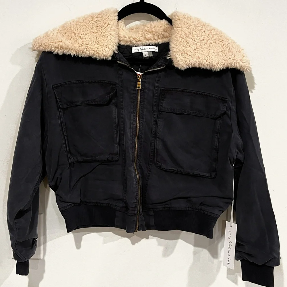 Young fabulous & broke Earhart Jacket in MIDNIGHT - Picture 4 of 6